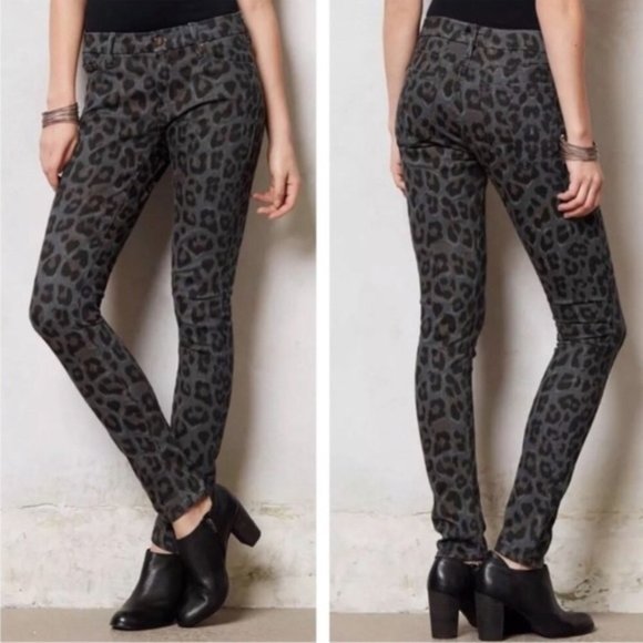 MOTHER The Looker Leopard Print Jeans in Paw Wash